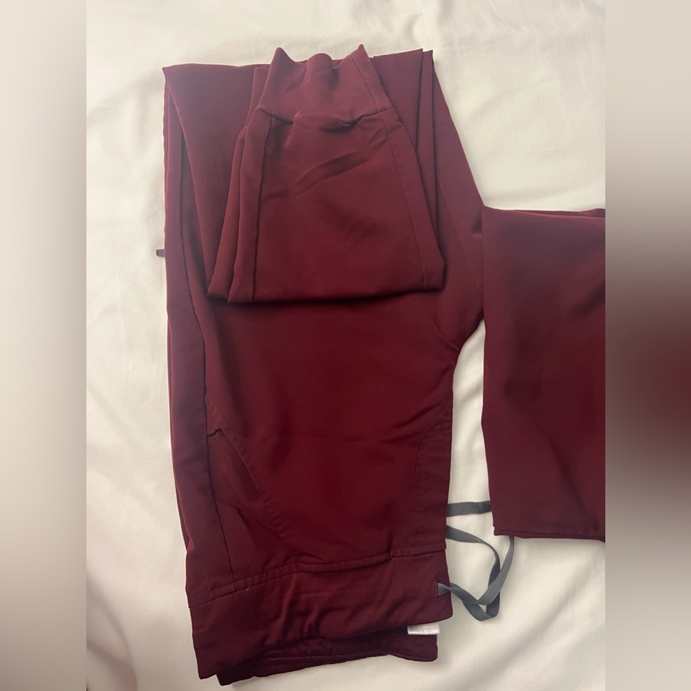Figs scrubs burgundy